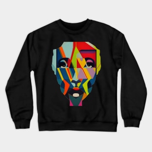 women's face Crewneck Sweatshirt